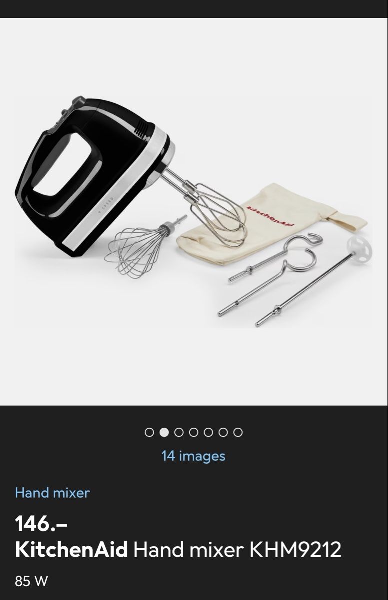 Kitchenaid Elettrodomestici da cucina: KitchenAid Hand mixer KHM9212 – Usato da Aarburg venduto da roc_9n2c