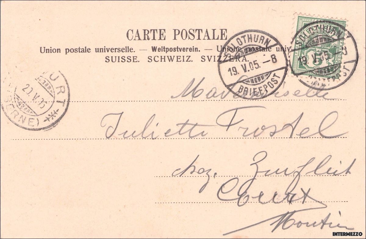 Ansichtskarten: Solothurn // 1905 Zeitglockenturm – Gebraucht aus Basel von intermezzo12 1