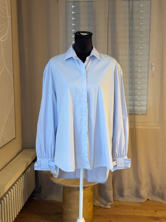 Louis & Mia Bluse Baumwolle Himmelblau