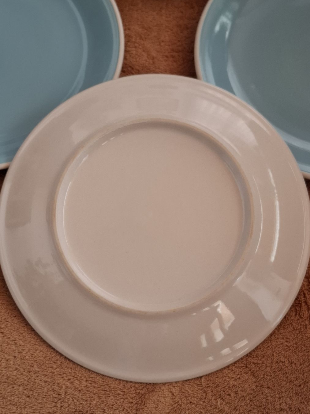 Rössler Piatti: 4 RÖSSLER Dessert Teller hellblau  – Usato da Riniken venduto da bro_slk8 2