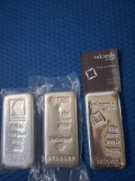 Silberbarren 3x 1kg Valcambi UBS Argor-Heraeus neuwertig