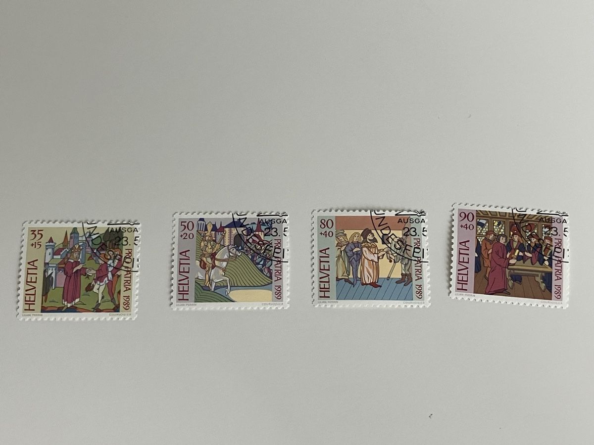 Tutti i francobolli: Pro Patria 1989 – Usato da Riehen venduto da vernizi
