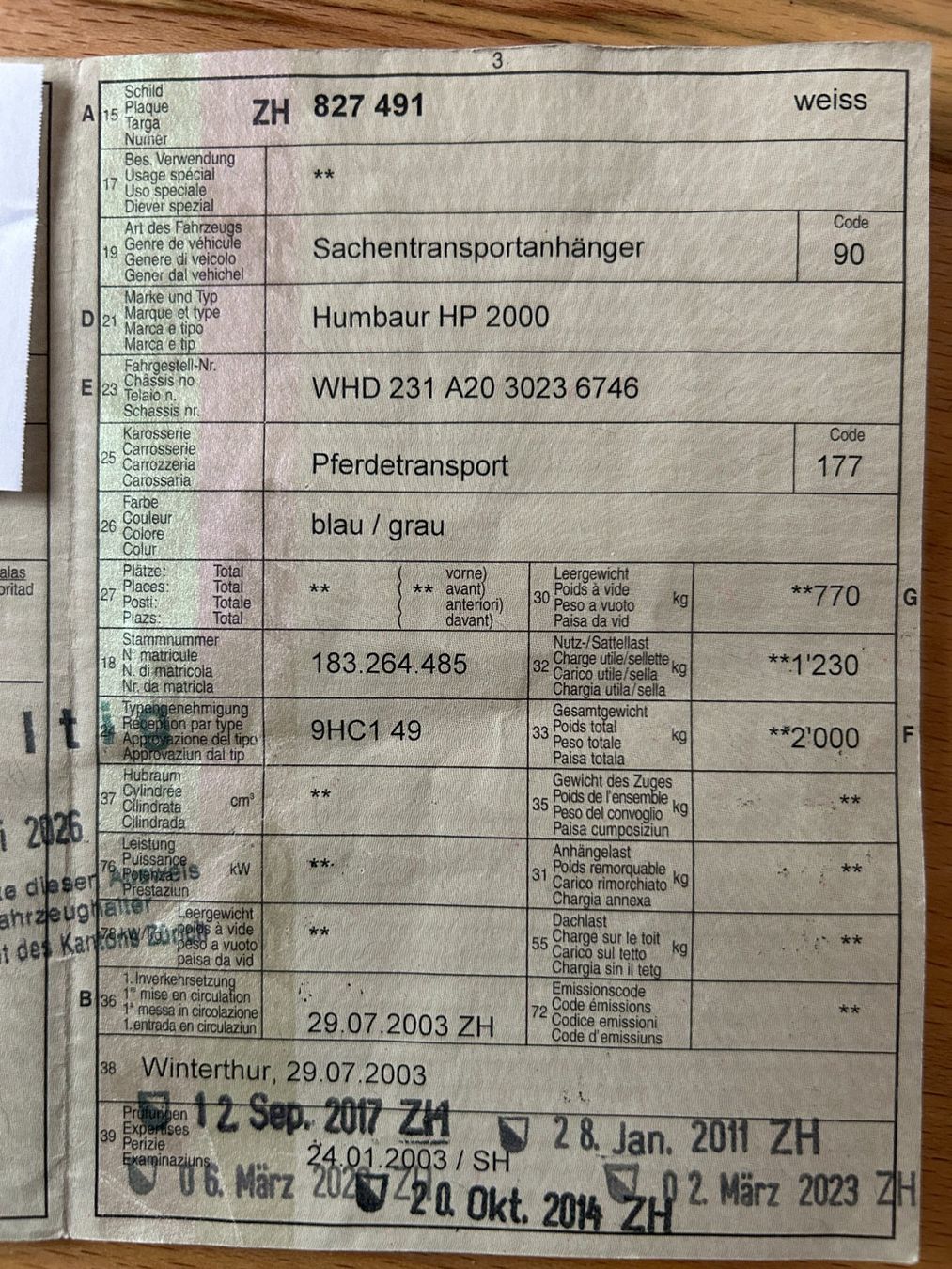 Humbaur Anhänger: Pferdeanhänger – Gebraucht aus Adlikon von 9314cornelia 4