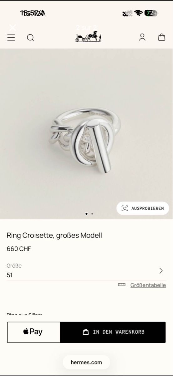 Hermès Ringe: Bague  – Gebraucht aus Yverdon-les-Bains von Amelie_tvn 1