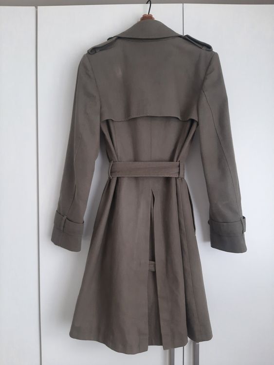 Mäntel: Taillierter Trenchcoat, olivgrün, Gr. 36 – Gebraucht aus Stans von sib_c59z 6