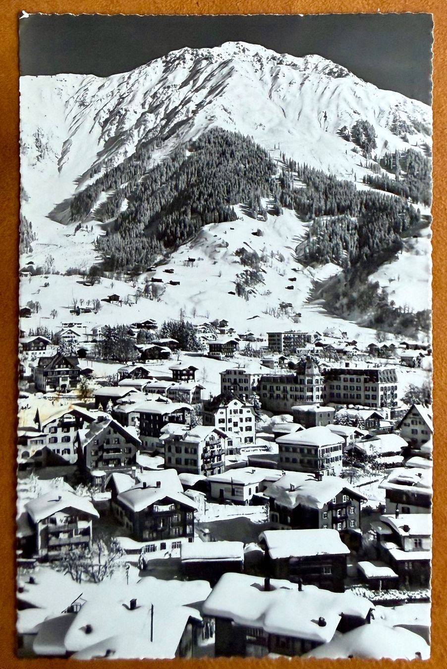 Ansichtskarten: Klosters - Panorama 1957 – Gebraucht aus Lutry von Ediego