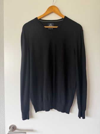 Brax Wollpullover Schwarz Gr. M