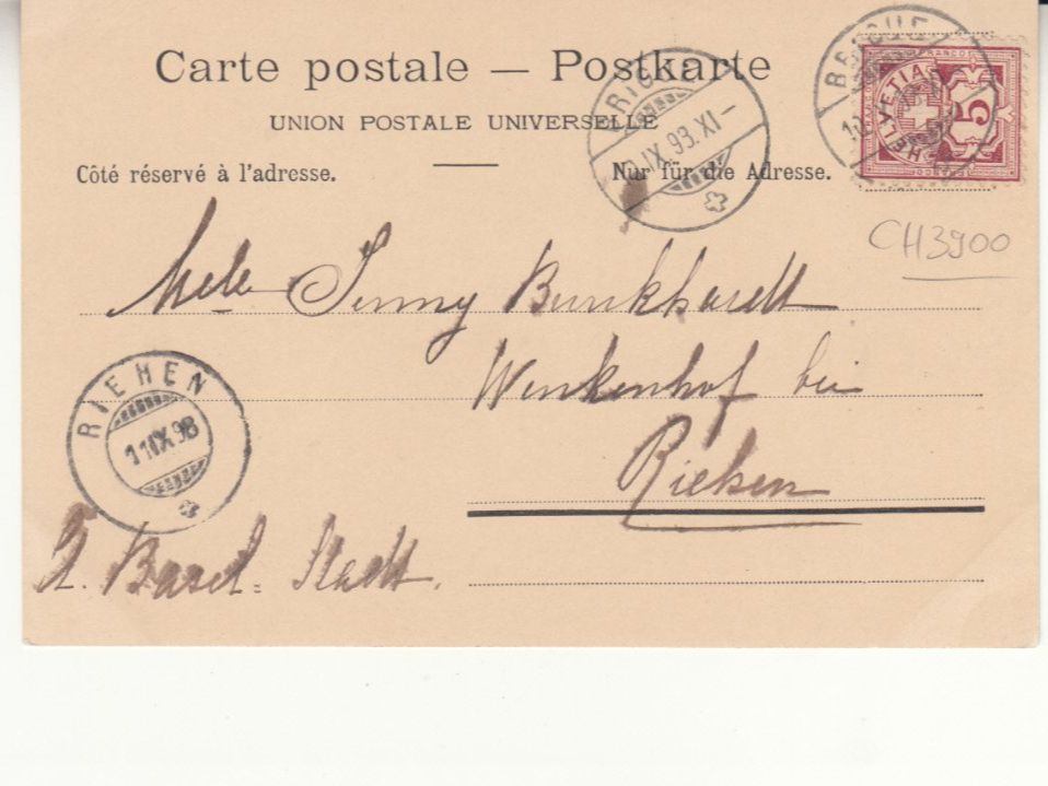 Cartes postales: Chalets valaisans 1898 mit ST Brigue – D'occasion à Bürglen TG par StampGraf 1
