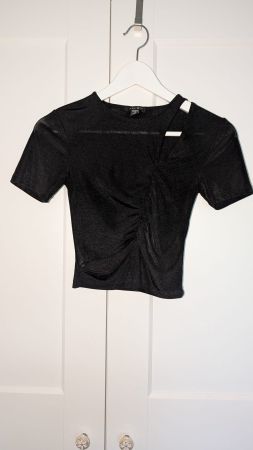 Tshirt NEW YORKER Schwarz Shimmer, Grösse S