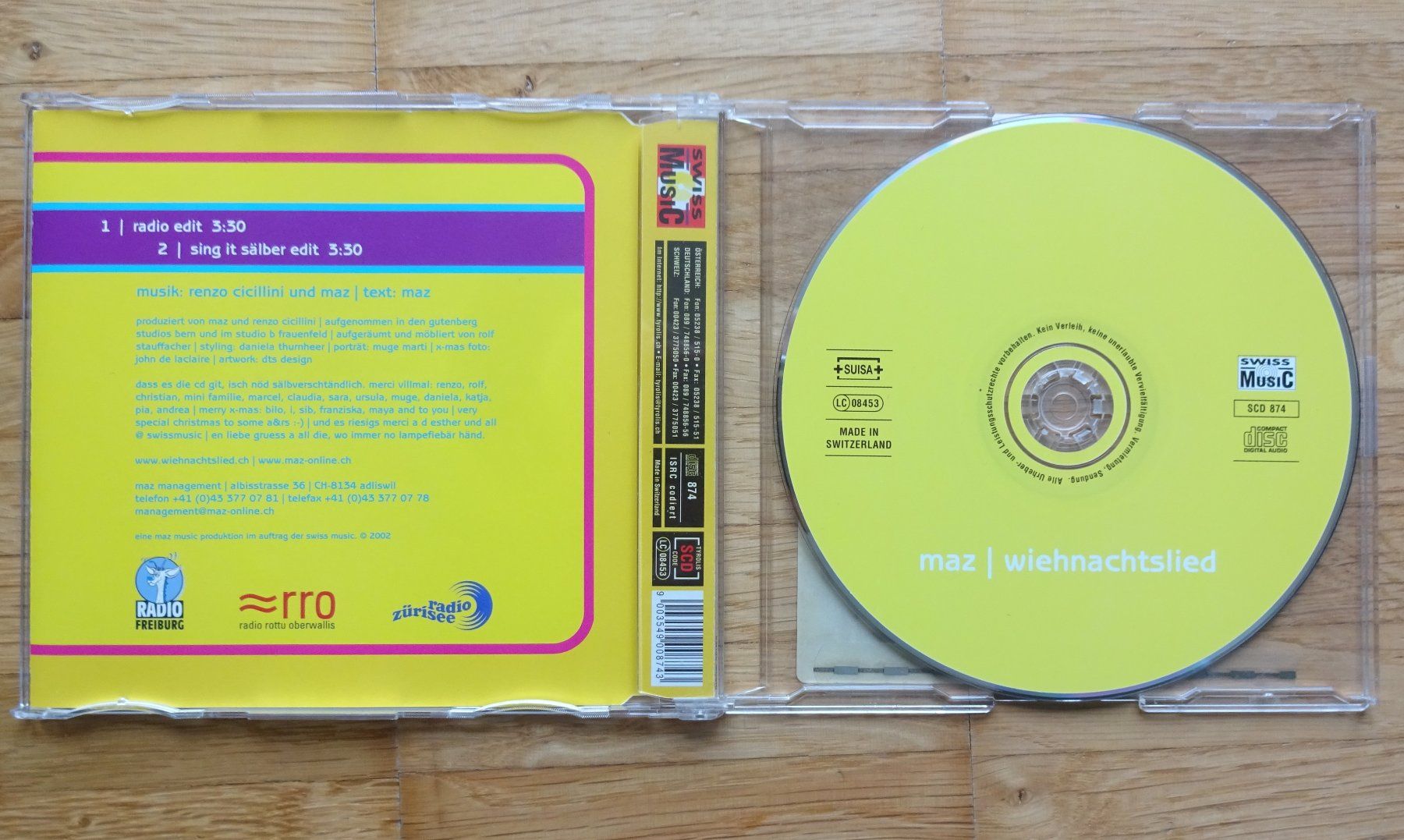 CD: maz Weihnachtslied, schweizerdeutsch – Usato da St.Gallen venduto da Paddington11 1
