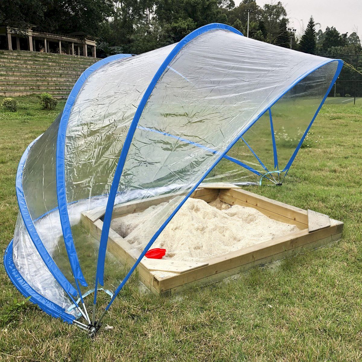Piscine: Steinbach Cabrio Dome 440 x 220 cm blau – Nuovo e nell'imballaggio originale da Bottighofen venduto da zaap 6