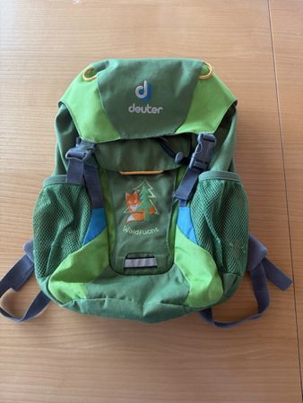 Grüner Deuter Waldfuchs Kinder Rucksack, sehr guter Zustand