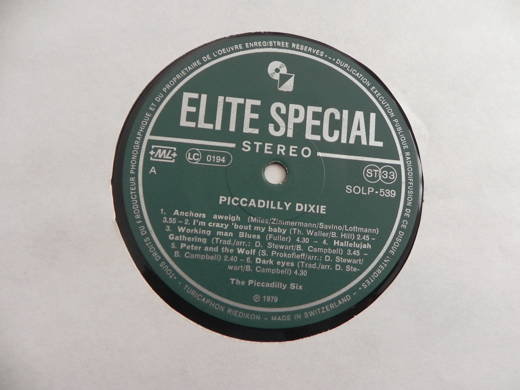 Dischi in vinile: LP CH Jazz Piccadilly Six Autogramm – Usato da Siebnen venduto da krimsie 2