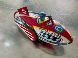 Blechspielzeug Raketenrennwagen, Modell "Rocket Racer Nr. 6"