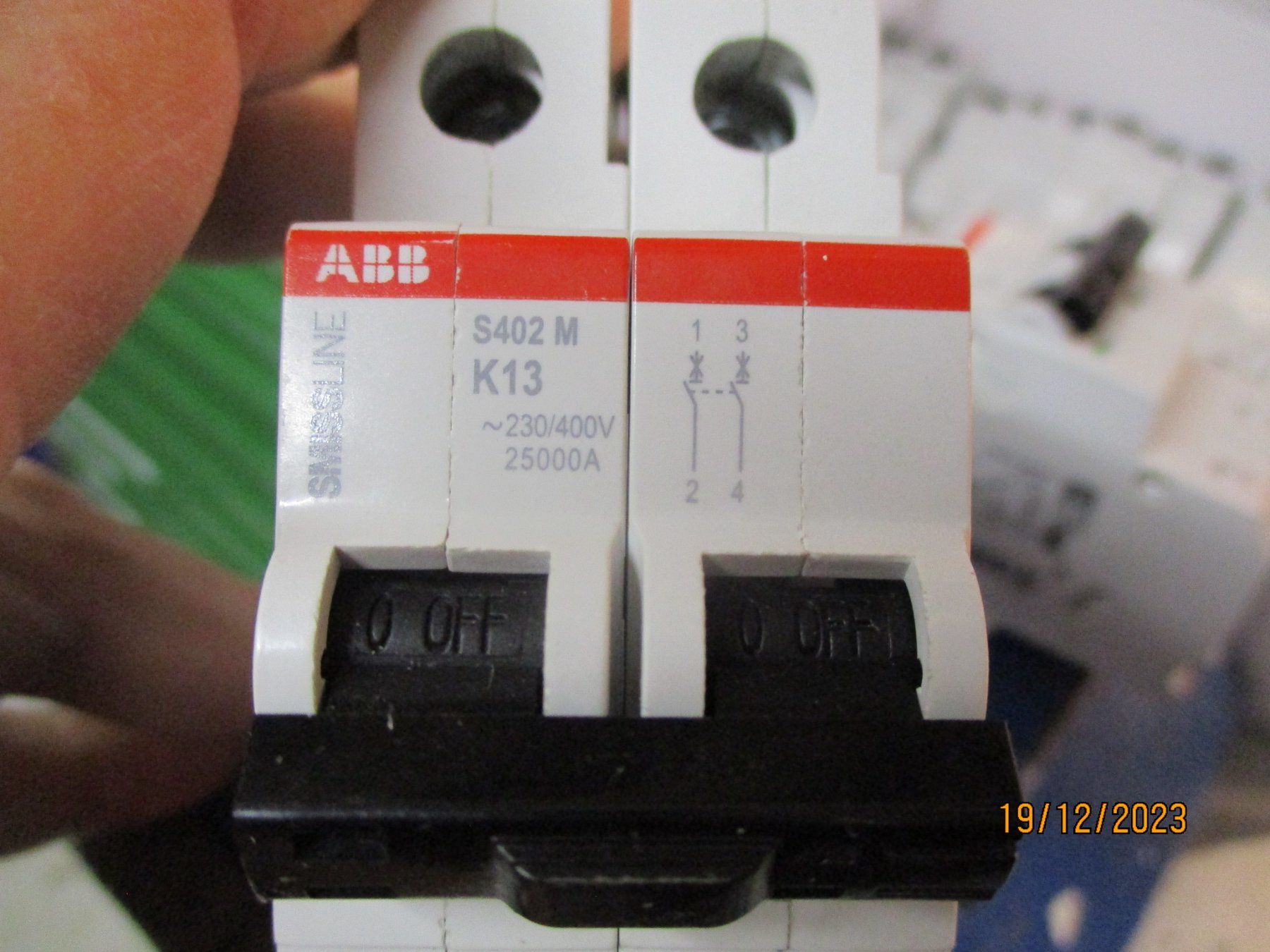 ABB Alimentazione elettrica: S402M-K13 ABB – Usato da Langnau i. E. venduto da Superseven69 1