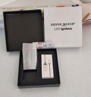 Neues USB Feuerzeug Silver Match
