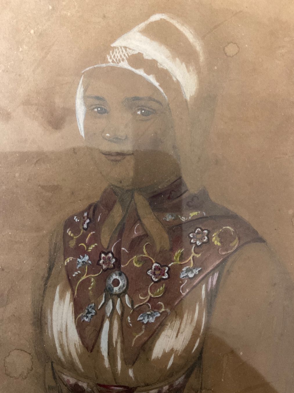 Gemälde: Trachtenmädchen, Original – Gebraucht aus Bern von vielerart 2