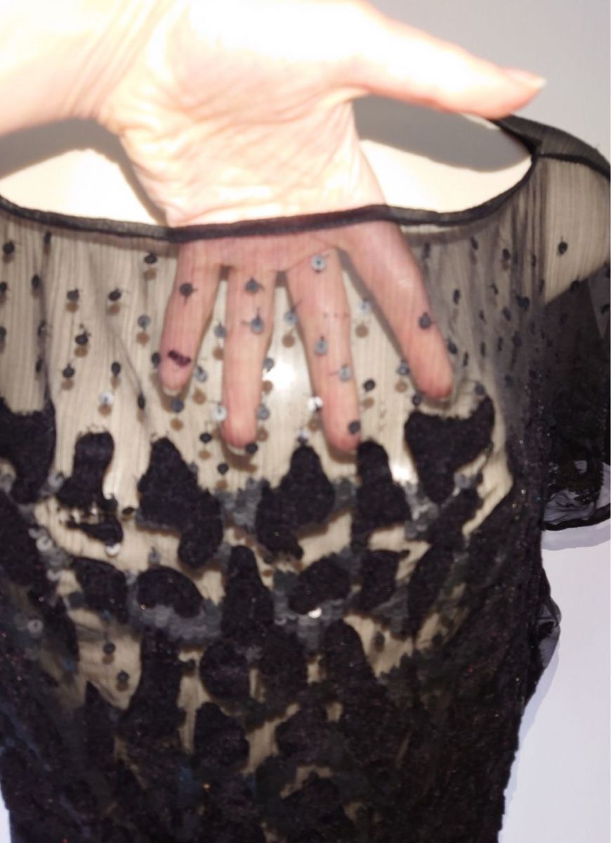 Top: Sequin chiffon top – Nuovo (secondo la descrizione) da Baden venduto da agora_newgeneration 3