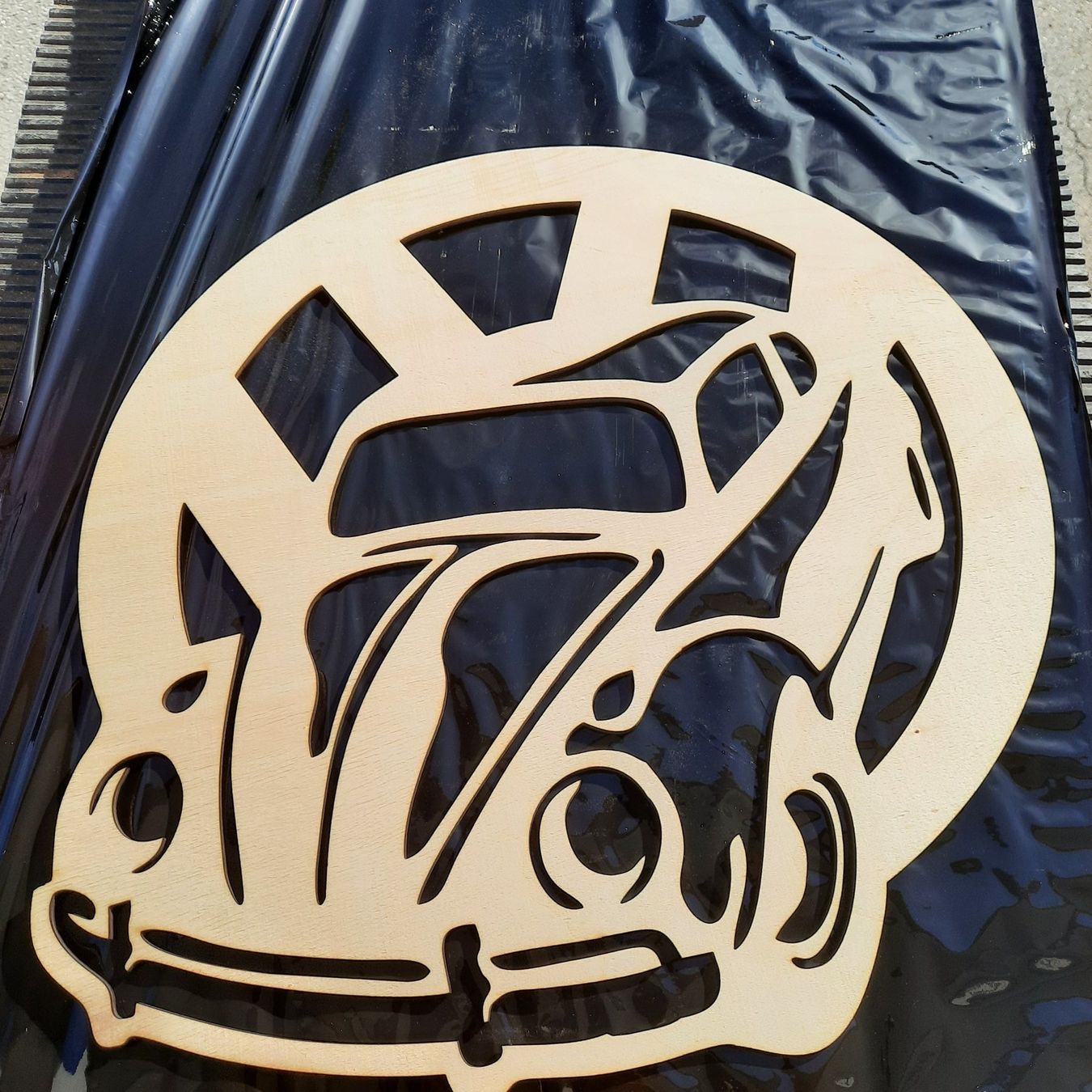 Schilder: VW Käfer Logo Garagenbild Deko Schild Beetle – Neu und originalverpackt aus Widnau von Senna7