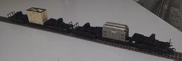 Märklin H0 - 2 x DB Schwerlastwagen 6-achs.- Art 4617 & 4618