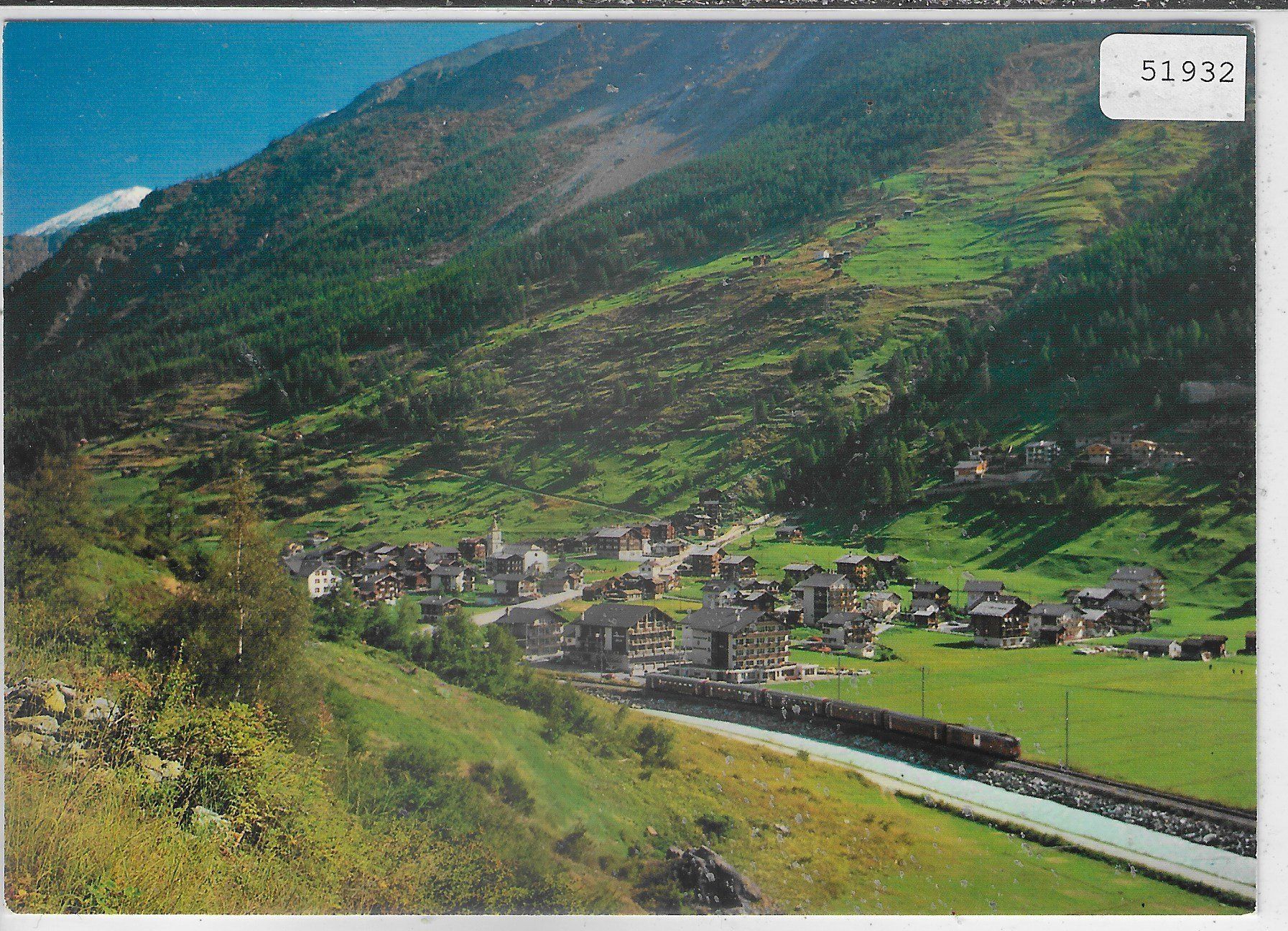 Cartoline postali: Täsch - Generalansicht – Usato da Ettingen venduto da Kartenplanet