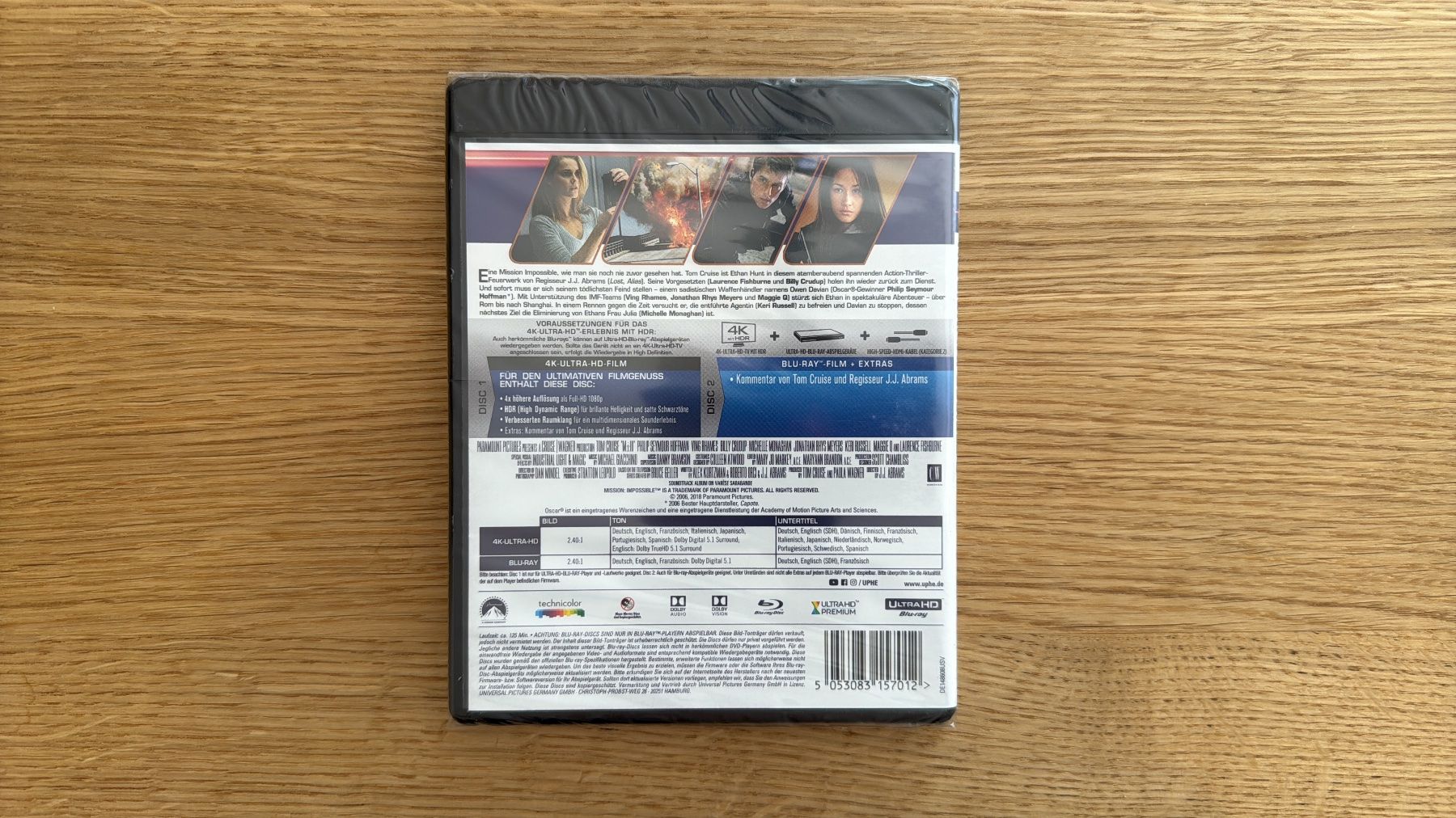 Tutti i DVDs: Mission: Impossible 3 - 4K UHD Blu-Ray – Nuovo e nell'imballaggio originale da Wallisellen venduto da Art_Vendorlay 1