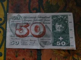 SUISSE  50  Francs  1964  (0758)  Billet
