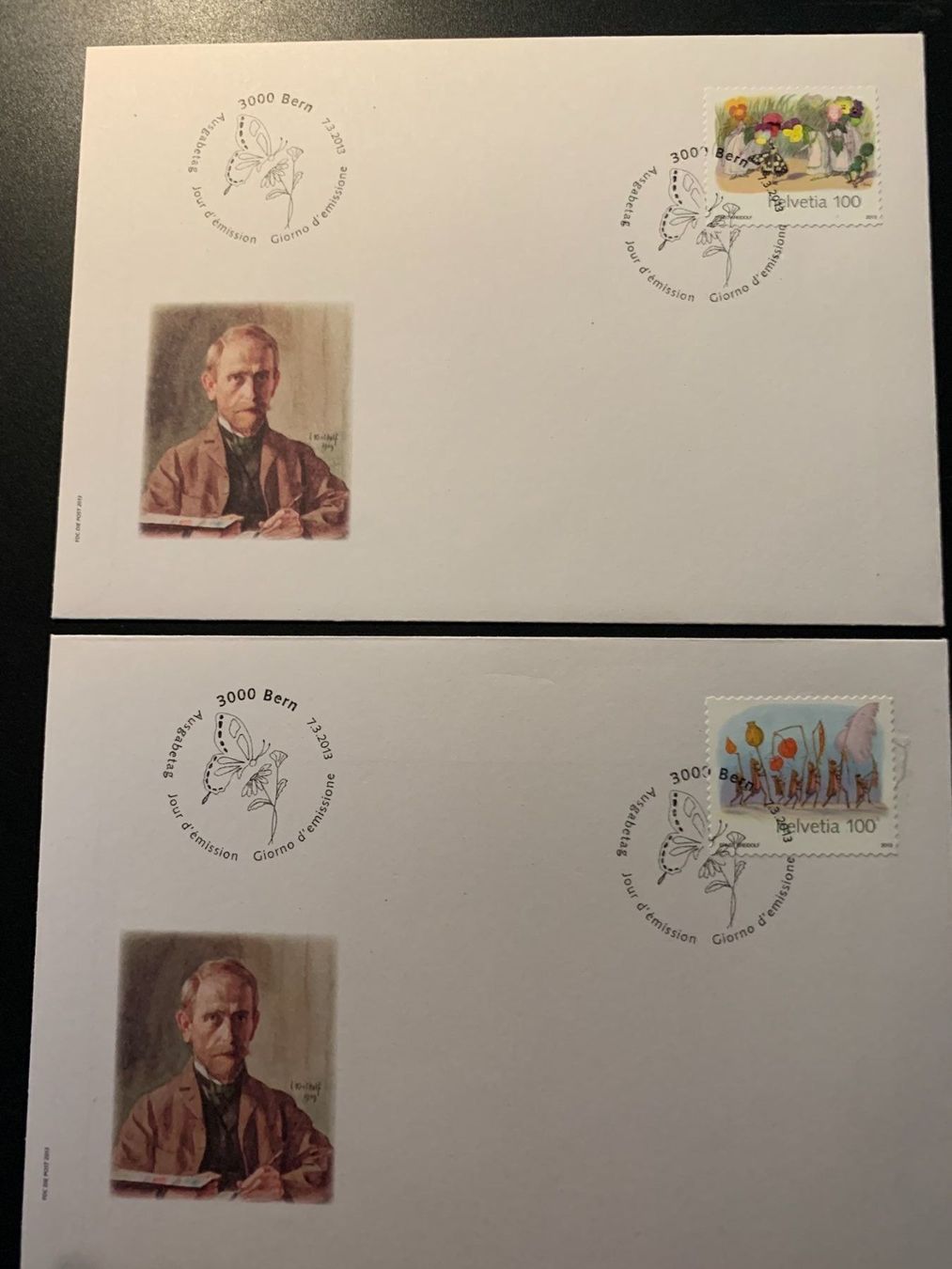Tutti i francobolli: 2 FDC aus Markenheft 2013 – Usato da Arch venduto da Seil818