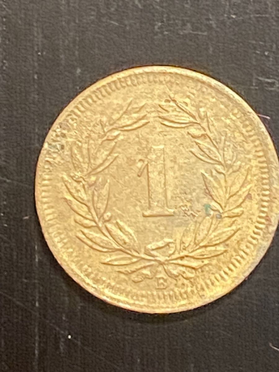 Alle Münzen: CH, 1 ct 1937 Bronze  – Gebraucht aus Corsier-sur-Vevey von Ginoarturo