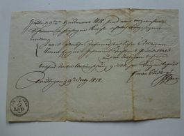 Altes Schreiben aus dem Jahr 1818