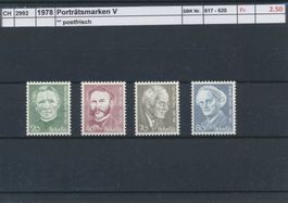 1978 "Porträtsmarken V", ** postfrisch