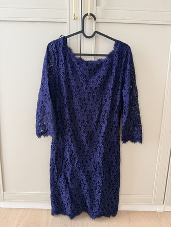 Diane von Furstenberg Lace Dress Navy Size 6