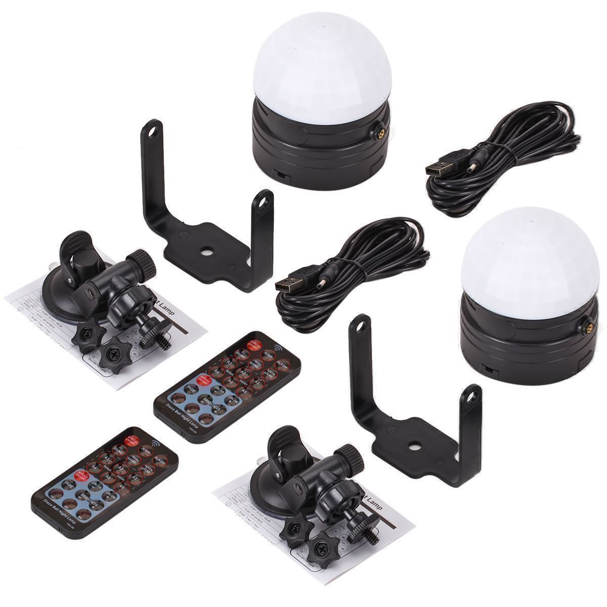 Lampade: 2x LED Discokugel Discolampe Party Licht – Nuovo (secondo la descrizione) da Thun venduto da Laoye 7
