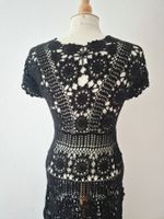 FREE PEOPLE KLEID DRESS HÄKELEI M 38 , TOP ZU JACKE BLAZER