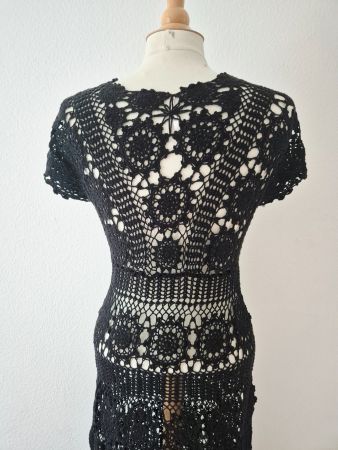 FREE PEOPLE KLEID DRESS HÄKELEI M 38 , TOP ZU JACKE BLAZER