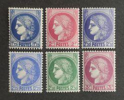 Frankreich 1938-40, Satz ungestempelt