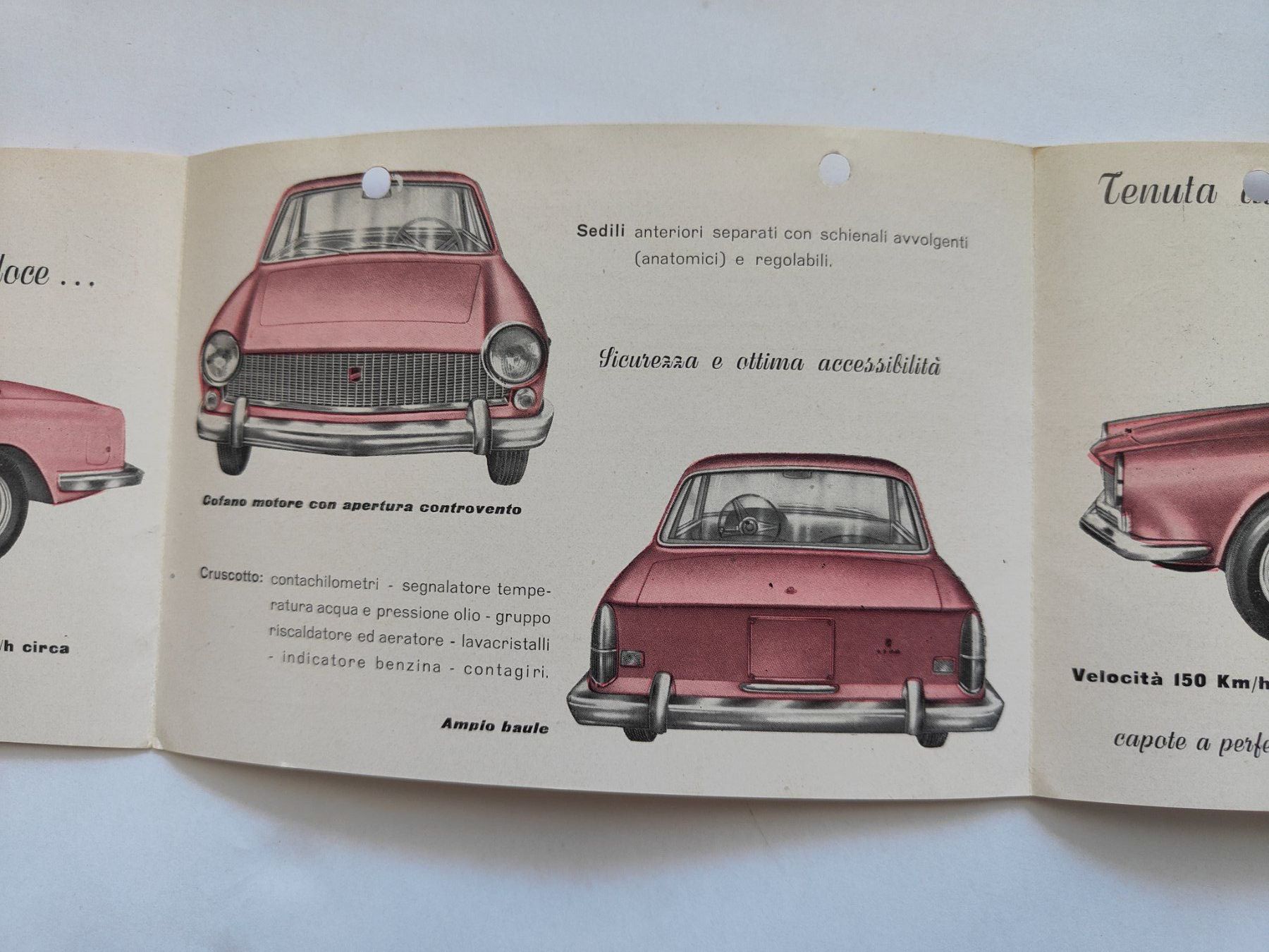 Documents: Moretti 1100 Coupé Spider Prospekt Datenblatt – D'occasion à Langendorf par zvonu161 3