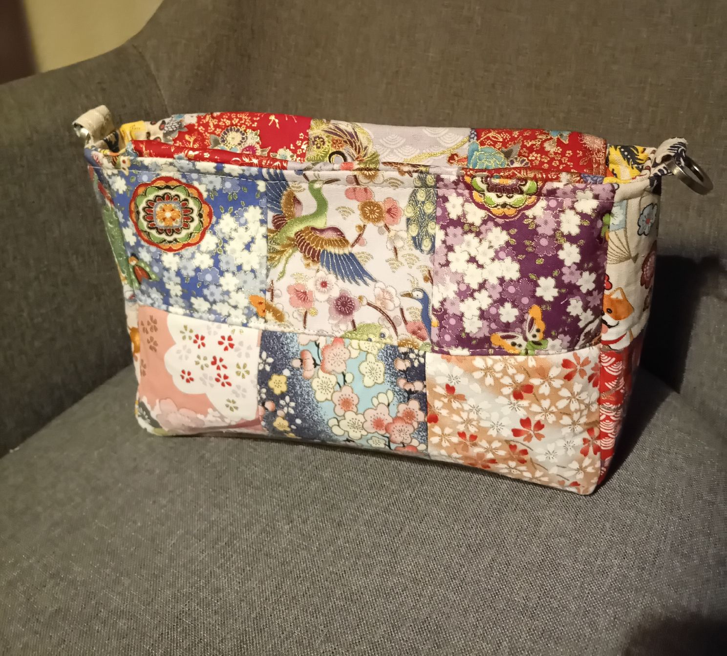 Kosmetikkoffer: Handgemachte Kosmetiktasche, Unikat, Japan Stil, Patchwork – Neu (gemäss Beschreibung) aus Burgdorf von carodesign1 2
