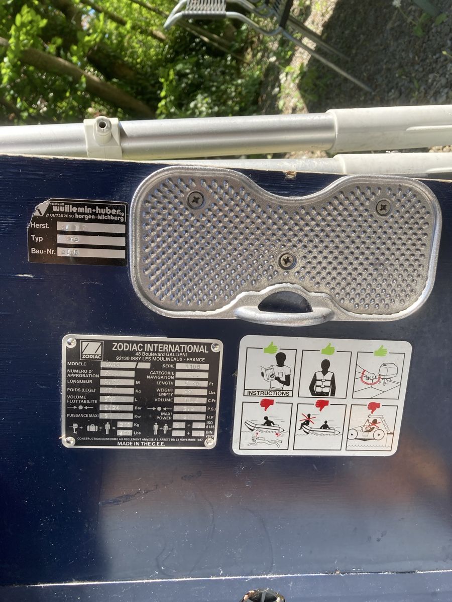 Zodiac Boote: Zodiac Schlauchboot C200 – Gebraucht aus Erlenbach ZH von jospa77 1