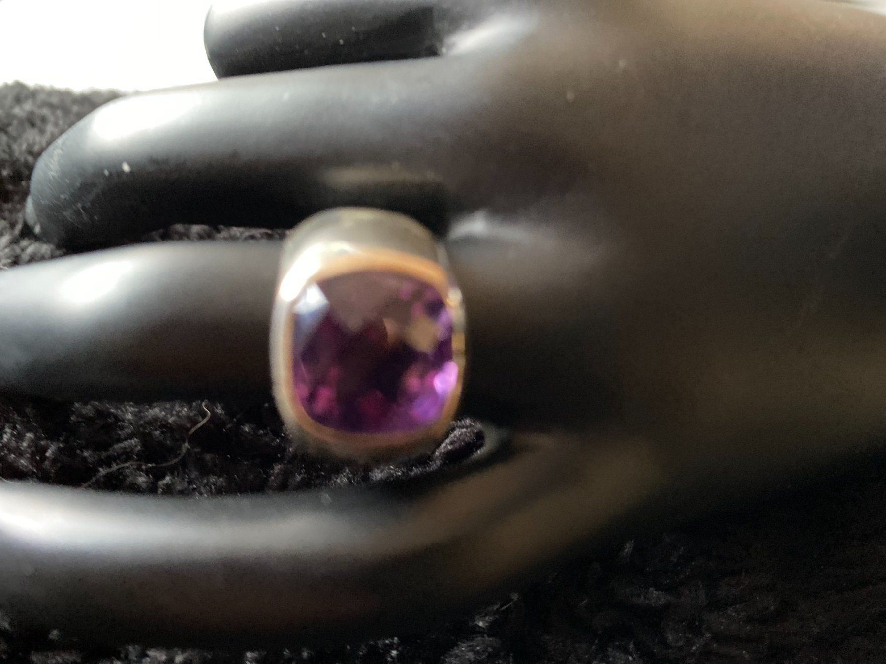 Anelli: Ring Silber/Amethyst, Durchm.52, (6) – Nuovo (secondo la descrizione) da Muri b. Bern venduto da Silberqualle