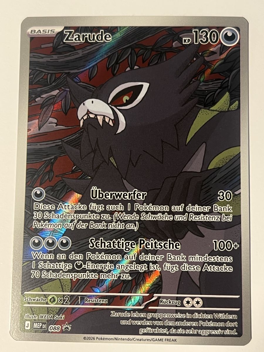 Pokémon Carte collezionabili: Carte Pokémon Zarude 088 version allemande – Usato da Perly venduto da Alexandra309