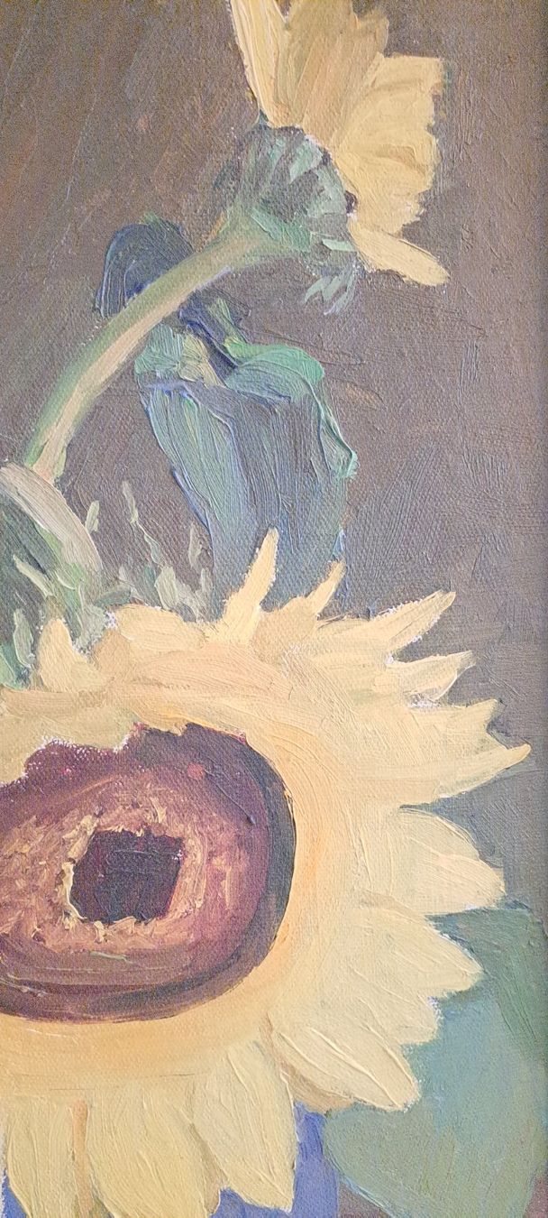 Gemälde: Ölgemälde Sonnenblumen mit Holzrahmen – Gebraucht aus Thun. von countrygirl12 3