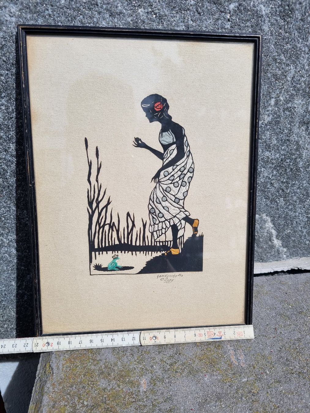 Tableaux: Bild signed Hand geschnitten. – D'occasion à Ostermundigen par vintage60 3