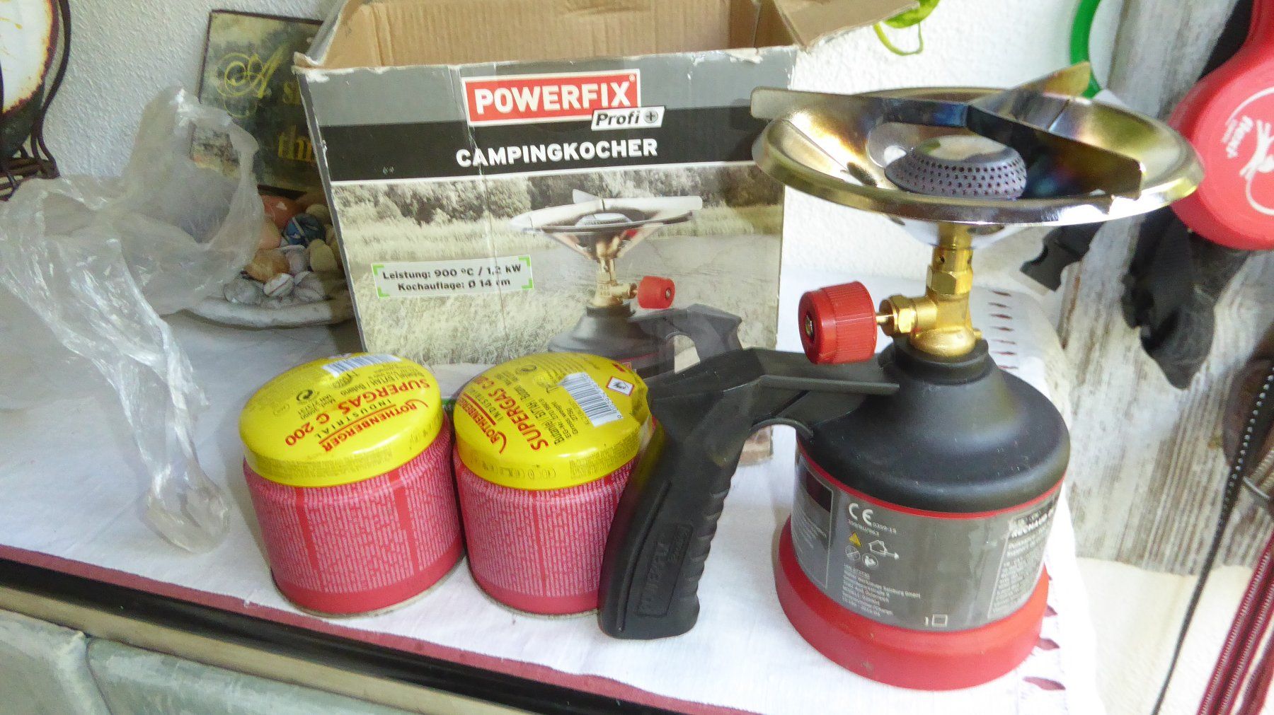 Herde: Campingkocher Powerfix Profi mit 2Katuschen Top – Gebraucht aus Sargans von Benziner 2