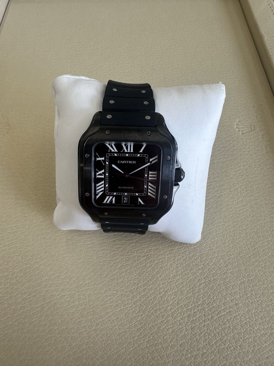 Cartier Orologi: Cartier Santos Black – Usato da Winterthur venduto da senn-ismaili 2
