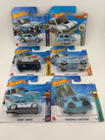 6 Hot Wheels BLAU Mini, Ford Escort, Chevy, Skyline Mix 82