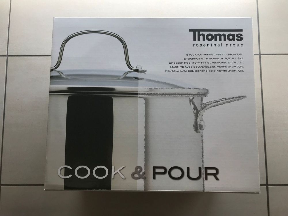 Thomas Rosenthal 24cm (7,5L) Kochtopf mit Glasdeckel | Kaufen auf Ricardo