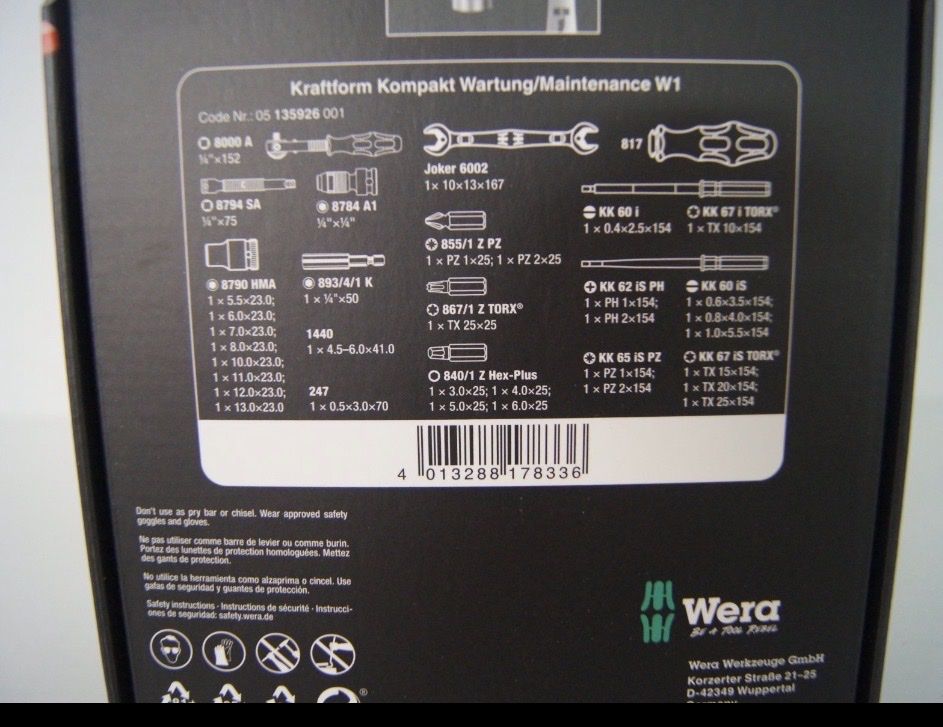 Wera Alle Werkzeuge: Wera Werkzeugsatz, Neu – Neu und originalverpackt aus Lenzburg von Genkidama 4