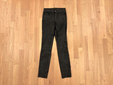 Massimo Dutti - Jeans Skinny Schwarz, leicht glänzend, Gr.34