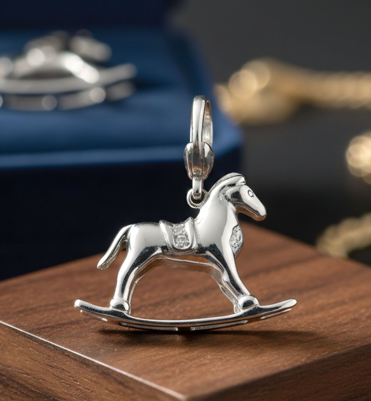 Ciondoli: Silber 925 Charm "Schaukelpferd"  - NEU – Nuovo e nell'imballaggio originale da Uetikon am See venduto da Coralreef